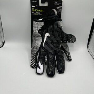 NWT Nike Vapor Knit Magnigrip Black Football Gloves CJ9343-091 Size 4XL